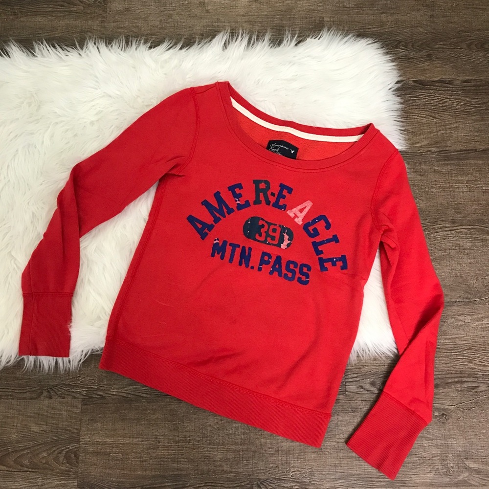 American Eagle distressed sweater